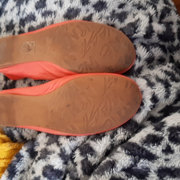 Nine West ballet flats womens size 10 peach orange color - Picture 4 of 4